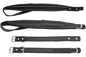 Vbest life PU Accordion Straps, 1 Pair PU Leather Adjustable Length Shoulder Arm Straps for Accordion