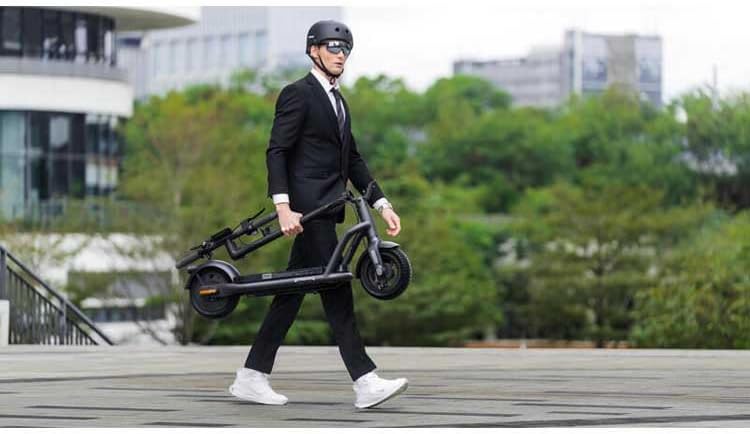 Patinete Eléctrico N65i Homologado DGT, 65km Autonomía, Motor 1000W, Máx 25km/h, Frenos Tambor y Disco con E-ABS, Intermitentes, App Móvil, Pendiente 22%