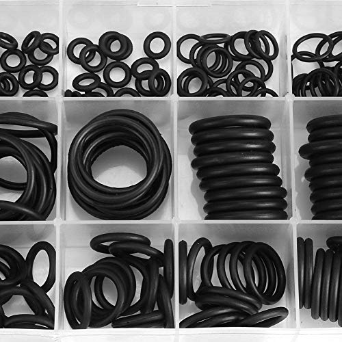 image for Delaman 279Pcs/Kit 18 Sizes Sealing Washer Rubber O-Ring Assortment Se