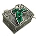Ruimeng Lord of the Rings Aragorn Elven Green Leaf Brooch Pin Pendant Necklace with Jewelry Box