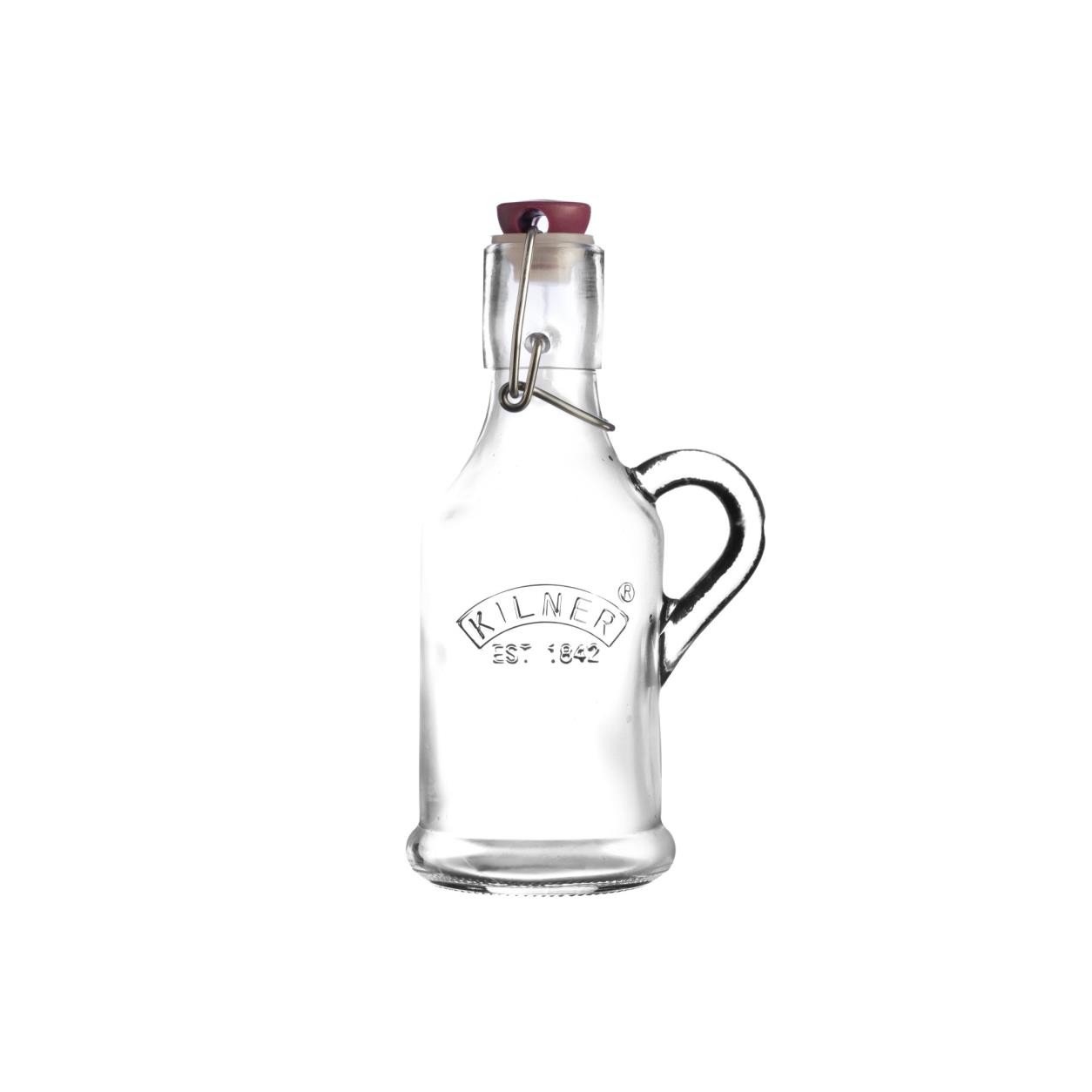 Kilner Glass Clip Top Bottle With Handle, 0.2 L