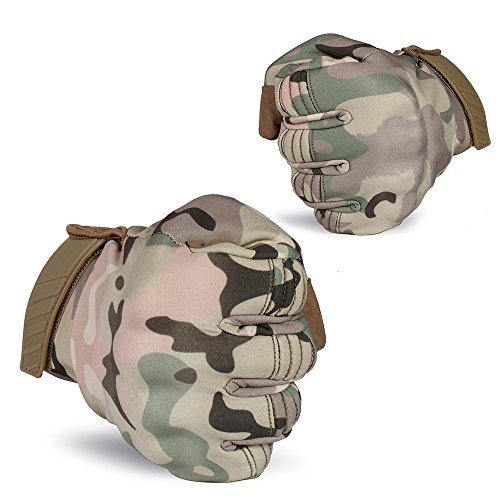 Autumn Water Cold Weather Waterproof Touch Screen Winter Warmer Fleece Bicycle Multicam Tactical Airsoft Army Hard Knuckle Full Finger Gloves - Thumbnail 5