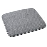 Norpro 18 by 16-Inch Microfiber Dish Drying Mat, Gray