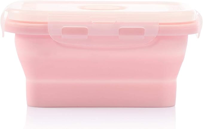 Recipiente de almacenamiento de alimentos de silicona, contenedor de