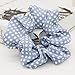 6Pack Women Polka Dot Hair Scrunchies Chiffon Elastic Holder Women Daily Hair Accessories
