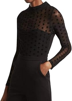 french connection lea mesh jumpsuit