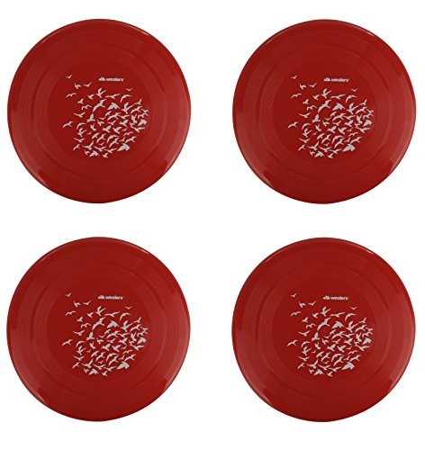 image for Wealers 4 Pack Flying Frisbee Discs Family Fun Group Game Variety of C