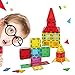 NEOPUZZLE Magnet Building Tiles 120 Pcs Magnetic Building Tiles ,3D Magnet Blocks Set with 2 Wheels, Magnetic Toys for Kids Children Toddlers