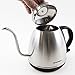 Electric Gooseneck Kettle for Pour Over Coffee & Tea, Stainless 18/10 Steel Drip Teapot (1 Liter) by Procizion