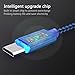 Micro-USB Cable LED Light Adapter - 10ft LED Changing Light Micro USB Charging Cable for Samsung, Kindle, HTC, Nexus, LG, Xbox, PS4, Smart Phones (Blue)