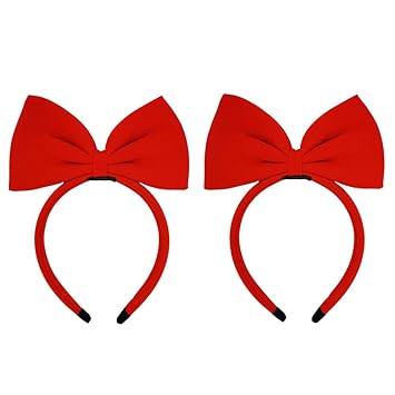 red bow headband