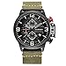 New CURREN Sport Mens Watch Top Brand Leather Band Chronograph Quartz Wrist Watches 8278 (green)