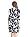 GRAPENT Women's True Wrap 3D Blue and White Floral Knee Length Dress Formal Work US 8