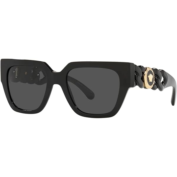 Versace Sunglasses VE 4456 U GB1/87 Black Dark Grey at Versace Sunglasses VE 4456 U GB1/87 Black Dark Grey at