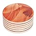 DOWAN Absorbent Stone Coasters, Drink Spills Coasters Set, Natural Grand Canyon Varying Patterns, Multicolor, Set of 6