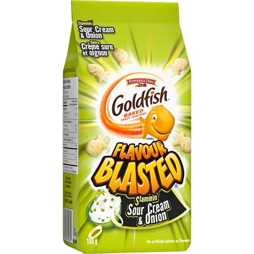 Pepperidge Farm Goldfish Slamming Sour Cream & Onion Crackers, 180g/6