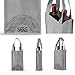 Simply Green Solutions - Reusable Bags for Wine Bottles Gifts, Wine Bottle Carrier with Handles, for 1-6 Bottles, Set of 4, Ornate