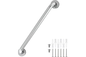 16 Inch Grab Bars for Bathtubs and Showers Brushed Nickel, Safety Shower Grab Bars for Seniors Elderly Handicapped, Handicap Grab Bars for Shower with Concealed Screws, Tesuchan