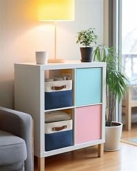DECOMOMO Storage Bins Fabric Storage Baskets for