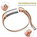 For Fitbit Alta HR and Alta Bands, Maledan Stainless Steel Milanese Loop Metal Replacement Accessories Bracelet Strap with Unique Magnet Lock for Fitbit Alta HR and Alta, Rose Gold Silver Small