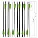 kaimei Archery Carbon Arrow 20 Inch Crossbow Bolts Arrow with 4 Inch vanes for Competition Practice Hunting (Pack of 12)