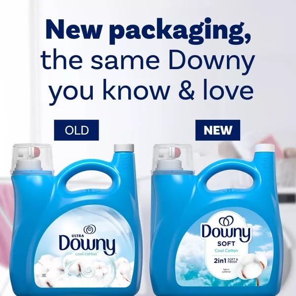 DOWNY, 7 IN 1 LIQUID COOL COTTON 190 LOAD, 140 OUNCE