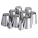 Russian Piping Tips 22 Piece Baking Set with 8 Nozzle Tips, 2 Regular Piping Tips,10 Disposable Pastry Bags,1 Coupler and 1 Reusable Silicone Pastry Bag,by Mooker