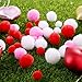 Sumind 300 Pcs Valentines Pom Poms Mini Craft Pom Poms Assorted Pom Poms Red White Pink Fluffy Pom Balls Small Craft Pompoms for Valentine's Day DIY Home Party Decorations, 3 Sizes 3 Colors