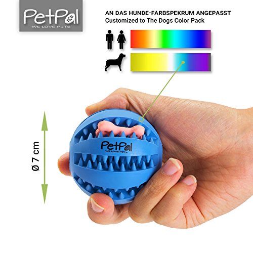 PetPl-Hundeball-mit-Zahnpflege-Funktion-Noppen-Hundespielzeug-aus-Naturkautschuk-Robuster-Hunde-Ball--7cm-Hundespielball-fr-Groe-Kleine-Hunde-Kauspielzeug-aus-Naturgummi-fr-Leckerli
