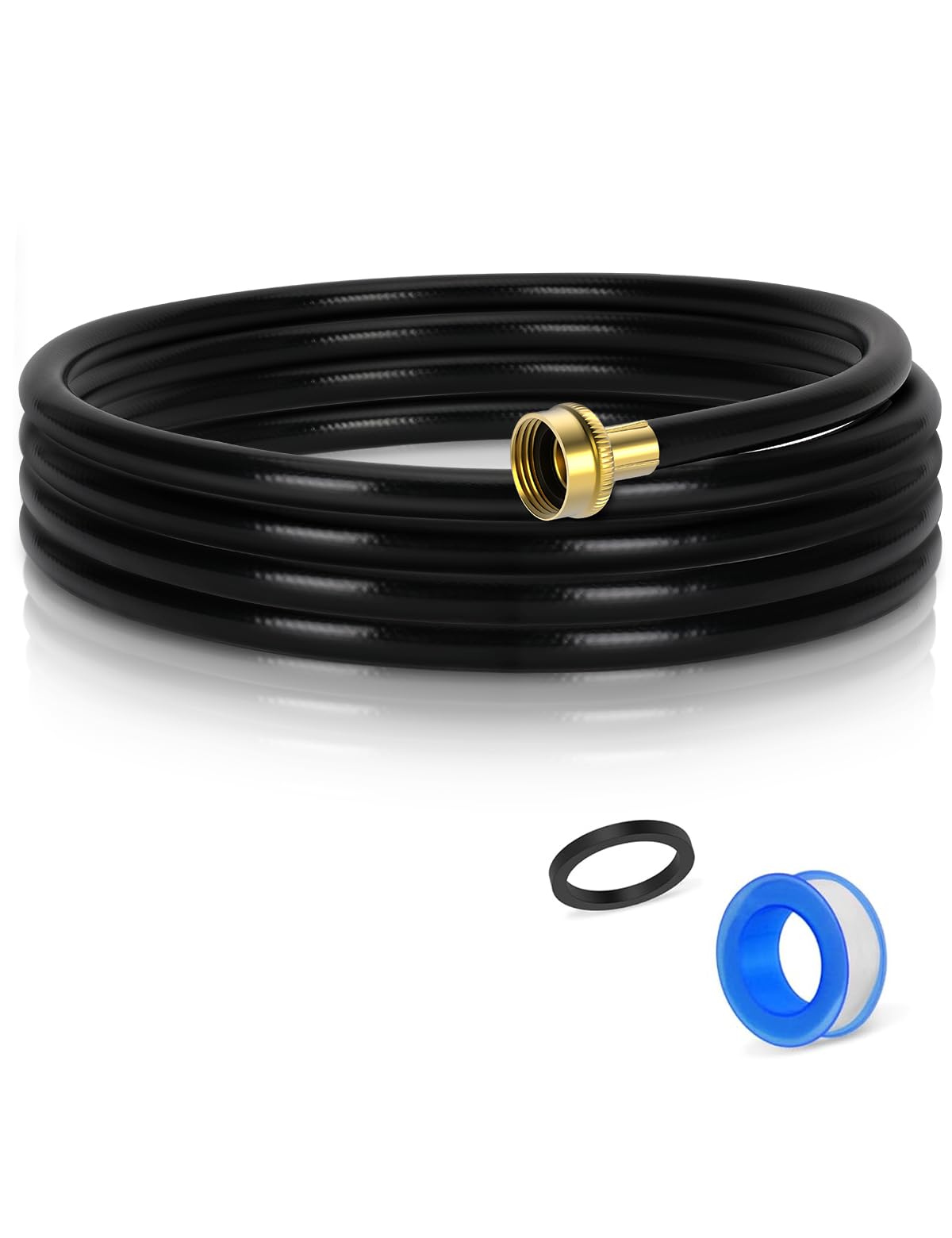 Photo 1 of (7 Length Options) Dehumidifier Drain Hose with 3/4 Inch FHT Connector, Featuring Rust-Resistant Brass Fittings for Leak-Proof Connection, Perfectly Compatible with Most Dehumidifier Brands