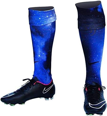 Galaxy Custom Sublimated Nike Soccer Socks, Blue, Large