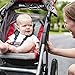Accmor Baby Car Seat Strap Covers, Car Seat Strap Pads, Baby Seat Belt Covers, Stroller Belt Covers, Baby Head Support, Baby Shoulder Pads (Gray) Soft Warm