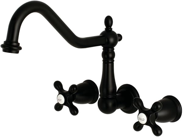 Kingston Brass Ks1280ax Heritage 8 Center Wall Mount Vessel Sink