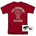 Popfunk Star Trek USS Enterprise Distressed Retro T Shirt (Large) Cardinal [Apparel]