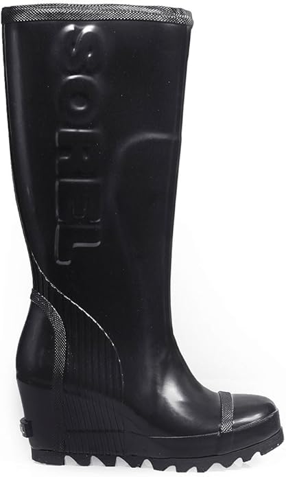 sorel wedge rain boots tall