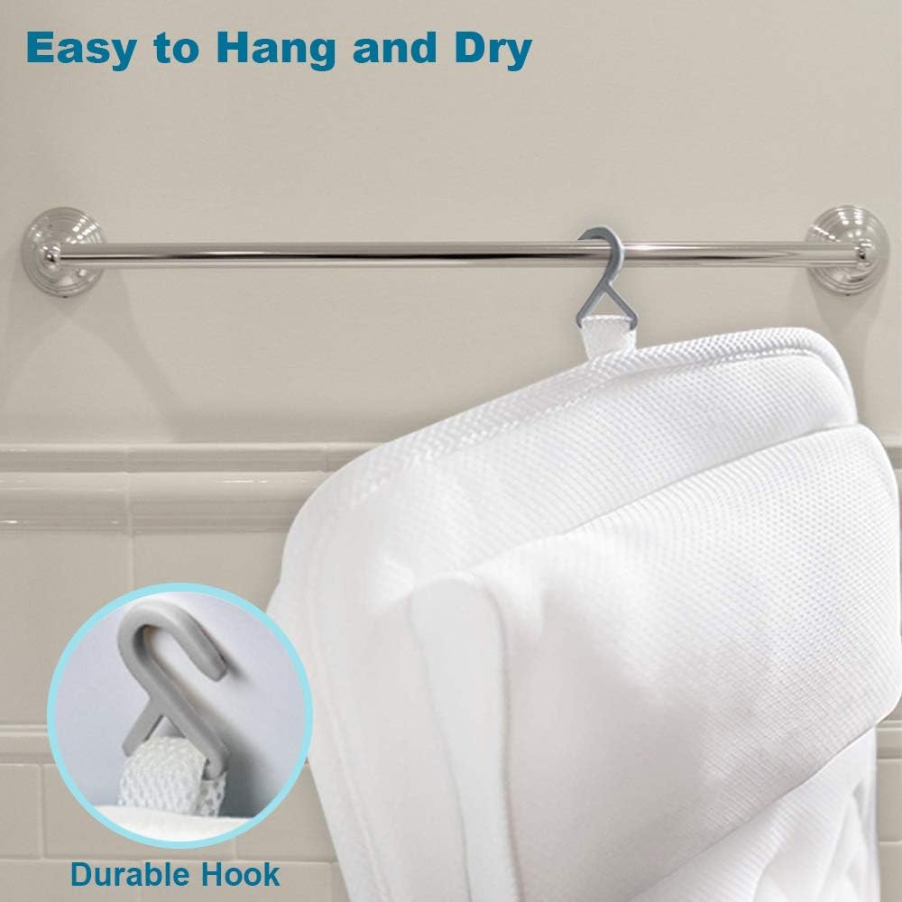 Full Body Bath Pillow, Upgraded Non-Slip Bath Cushion for Tub, Spa Bathtub Pillow Mattress for Head Neck Shoulder and Back Rest Support，Hot Tub Accessories – 50"x 15" : Beauty