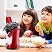 Keemo Popcorn Maker, Popcorn Machine, Hot Air Popcorn Popper No Oil Needed, With Wide Mouth Design and 1200W Power, Includes Measuring Cup and Removable Lid, FDA Approved and BPA-Free