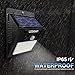 Solar Lights Outdoor 20 LEDs, LEDOWP Super Bright Motion Sensor Lights with Wide Angle Illumination, Waterproof Wireless Security Lights for Wall, Patio, Deck, Yard, Driveway, Garden (2 Pack)