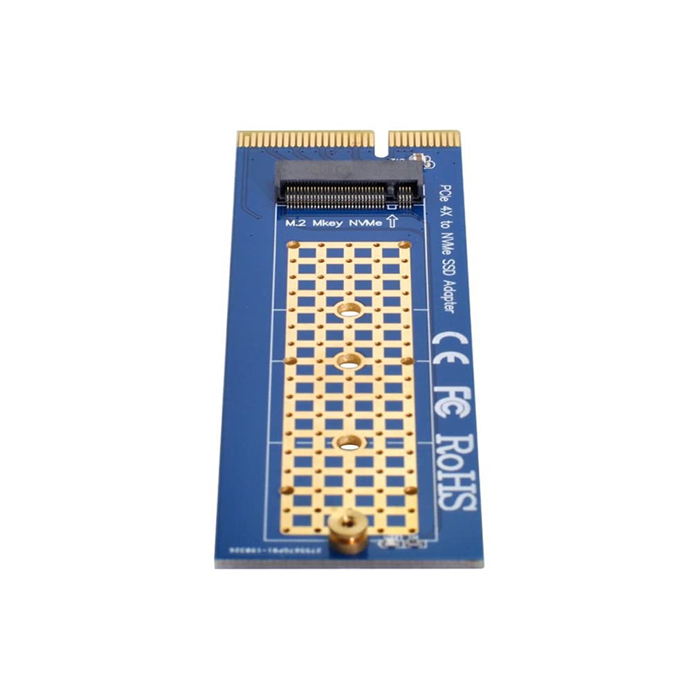 NFHK NGFF M-key NVME AHCI SSD to PCI-E Express 3.0 4X Vertical Adapter for SSD & Motherboard
