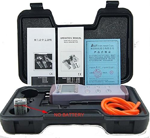 AZ-82100 Differental Pressure Tester Digital Manometer Differential Air Pressure Meter Gauge Tester 0-100psi , Gray