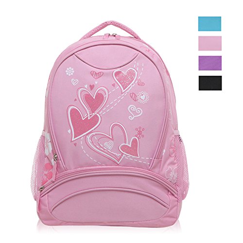 Hynes Eagle Sweetheart Pattern Kids Backpack Pink