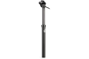 KONG MING CAR Dropper Post 27.2/30.9/31.6mm x 400mm Length 125mm Travel Lightweight Aluminum Alloy Seat Post for Mountain Road Bike BMX eBike