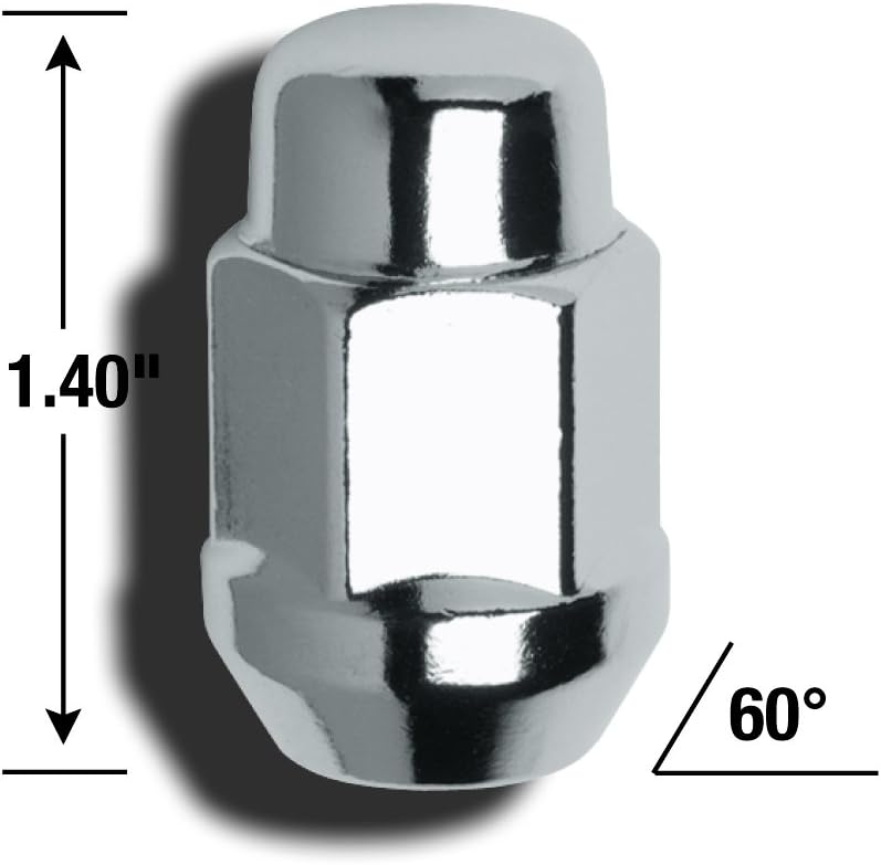 Gorilla Automotive 41137B Acorn Bulge Seat Lug Nuts (12mm x 1.50 Thread Size): Automotive