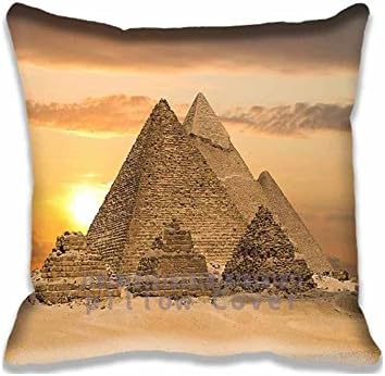 Viola North Egyptian Pyramids - Cairo, Egypt, Africa Throw Pillow Cases Covers Stylish Pattern Design Zippered Pillow Protector For Bedding/Chair