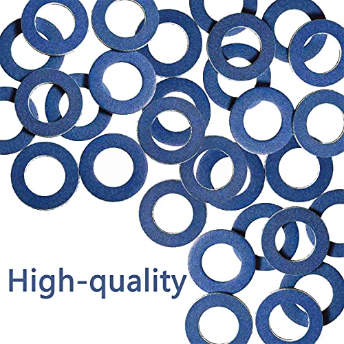 30 Pieces Aluminum Oil Drain Plug Washer Gaskets,90430-12031Crush Washer Oil Drain Plug Seals Rings Compatible with Toyota