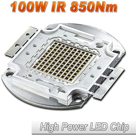 (10 Pcs) Hontiey High Power LED Chip 100W Infrared IR Light 850Nm Bulbs 100 Watt Beads DIY Spotlights Floodlight COB Integration Lamp SMD Stage Lights