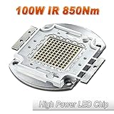 Hontiey High Power LED Chip 100W Infrared IR Light 850Nm Bulbs 100 Watt Beads DIY Spotlights Floodlight COB Integration Lamp SMD Stage Lights