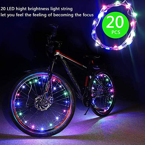 2Tire Pack LED Bike Wheel Lights Ultra Bright Waterproof Bicycle Spoke
