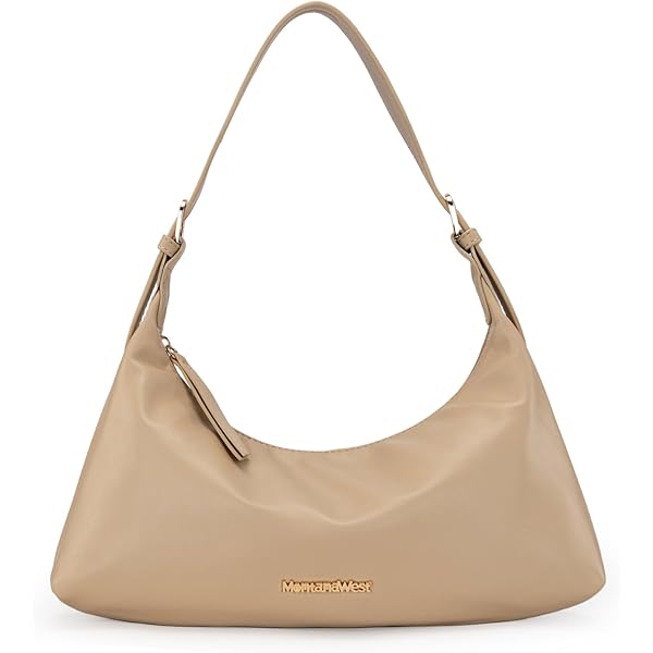 HOXIS Minimalist Faux Patent Leather Shoulder Bag Shiny Women