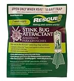 RESCUE! American-Made Odor-Free Reusable Indoor/Outdoor Stink Bug Trap 7-Week Refills